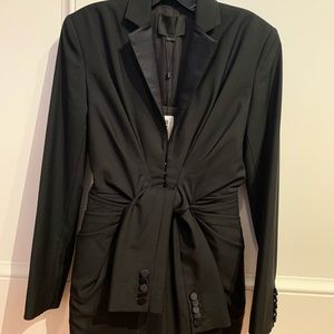 ❤️ NWT Alexander Wang Tuxedo Tie Blazer Sz 0